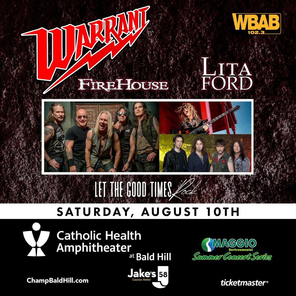 Not Just ‘Big Talk’ – ‘Good Times’ Aplenty at Warrant / Lita Ford/ FireHouse  